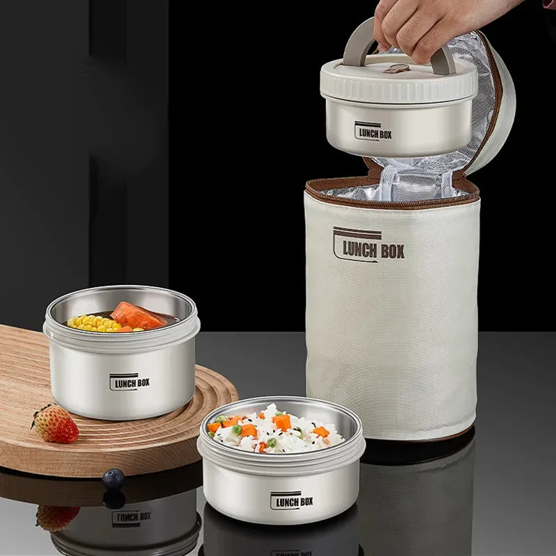 Jogo Completo Lancheira Térmica de Aço Inoxidável + Bolsa BRINDE - Frete GRÁTIS