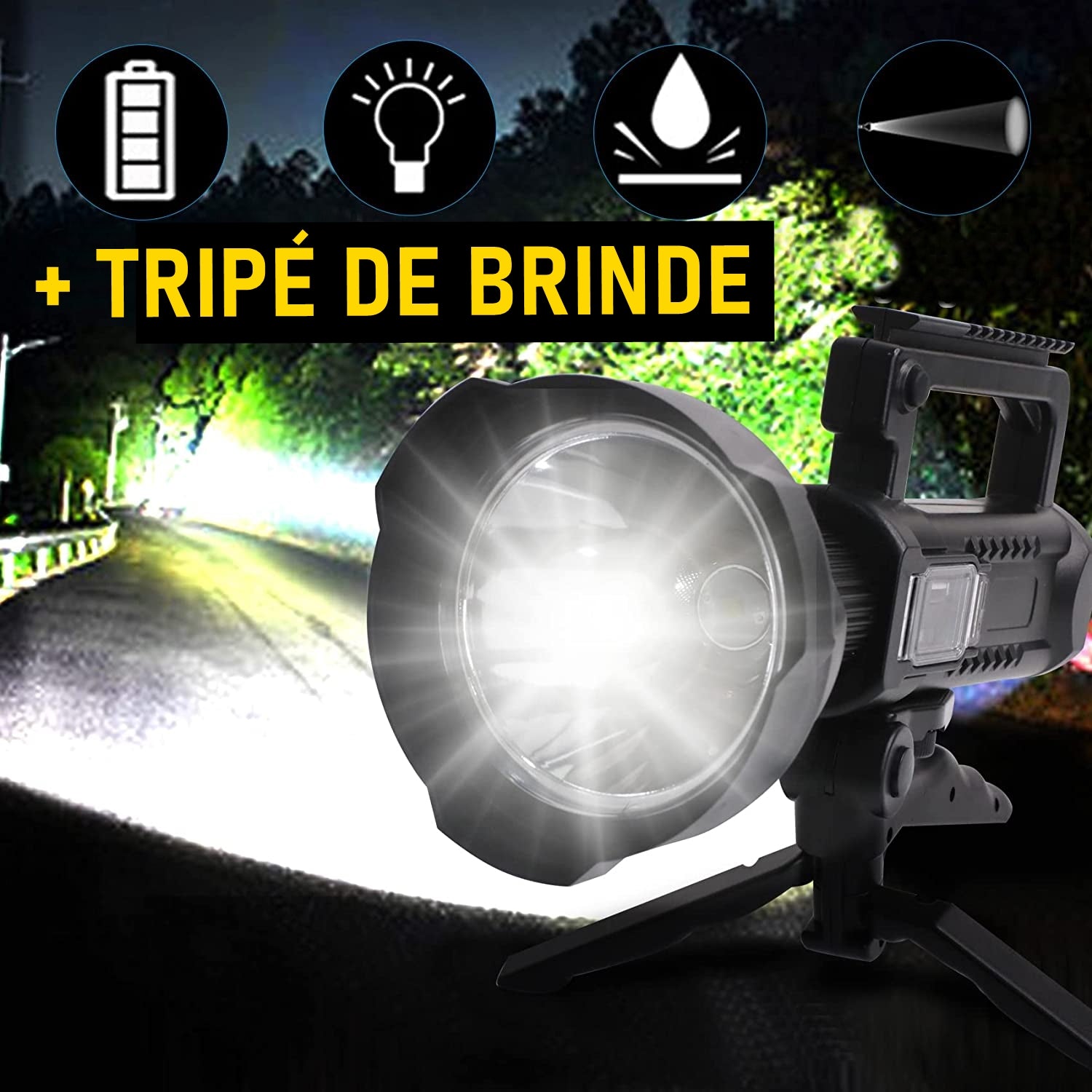 Lanterna Led ProTitanium®- Frete GRÁTIS