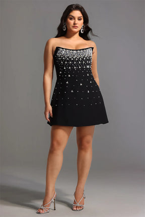 Mavis Strapless Diamond Mini Dress