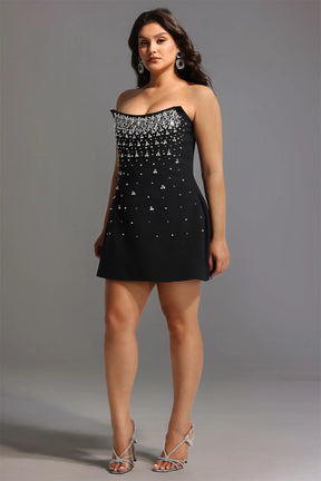 Mavis Strapless Diamond Mini Dress
