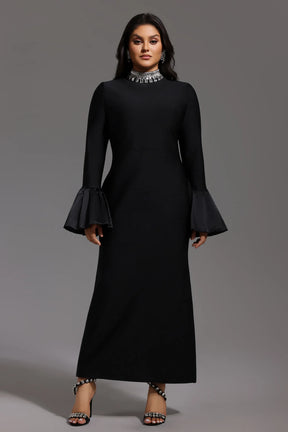 Virginie Diamante Bandage Maxi Dress