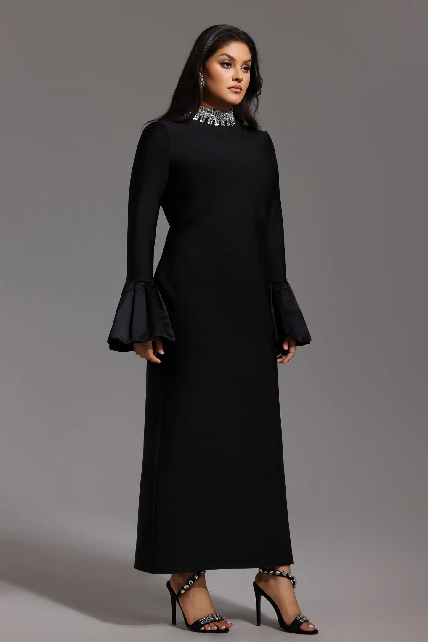 Virginie Diamante Bandage Maxi Dress
