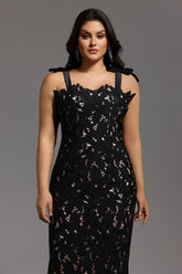 Lucretia Sleeveless Lace Bow Maxi Dress