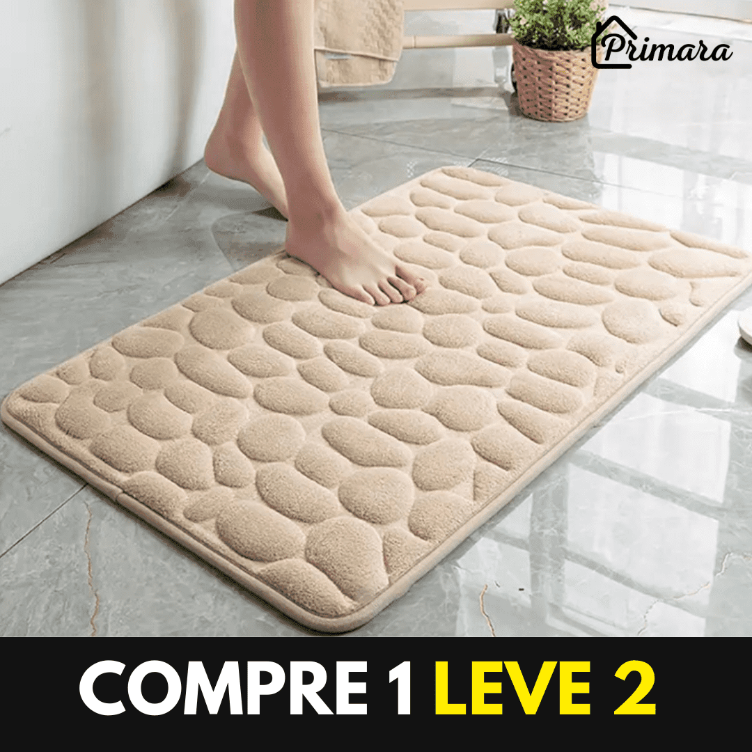 (PAGUE 1 LEVE 2)  Tapete para Banheiro Antiderrapante Primar™ + Brinde Exclusivo