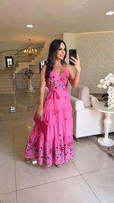 Vestido Flora – Romântico e Encantador em Algodão Premium