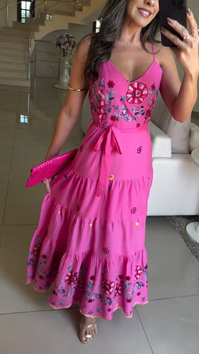 Vestido Flora – Romântico e Encantador em Algodão Premium