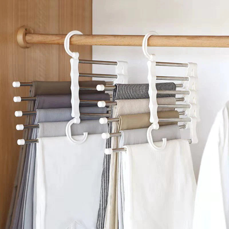 Kit c/ 3 Cabide Mágico Aço Inox - Frete GRÁTIS