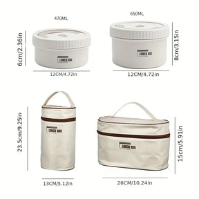 Jogo Completo Lancheira Térmica de Aço Inoxidável + Bolsa BRINDE - Frete GRÁTIS