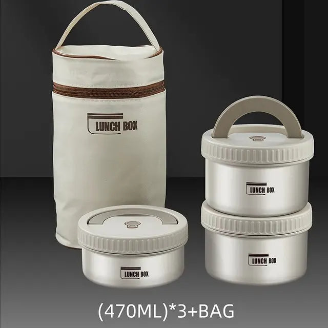 Jogo Completo Lancheira Térmica de Aço Inoxidável + Bolsa BRINDE - Frete GRÁTIS
