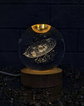 Kit c/ 4 Esferas Galaxy em Cristal - Frete GRÁTIS