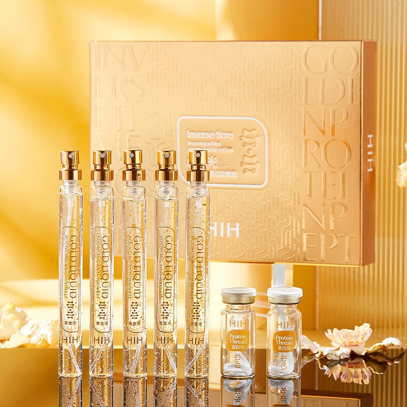 Kit Golden Up (40 fios de seda + 5 potes Serum 24k)