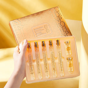 Kit Golden Up (40 fios de seda + 5 potes Serum 24k)
