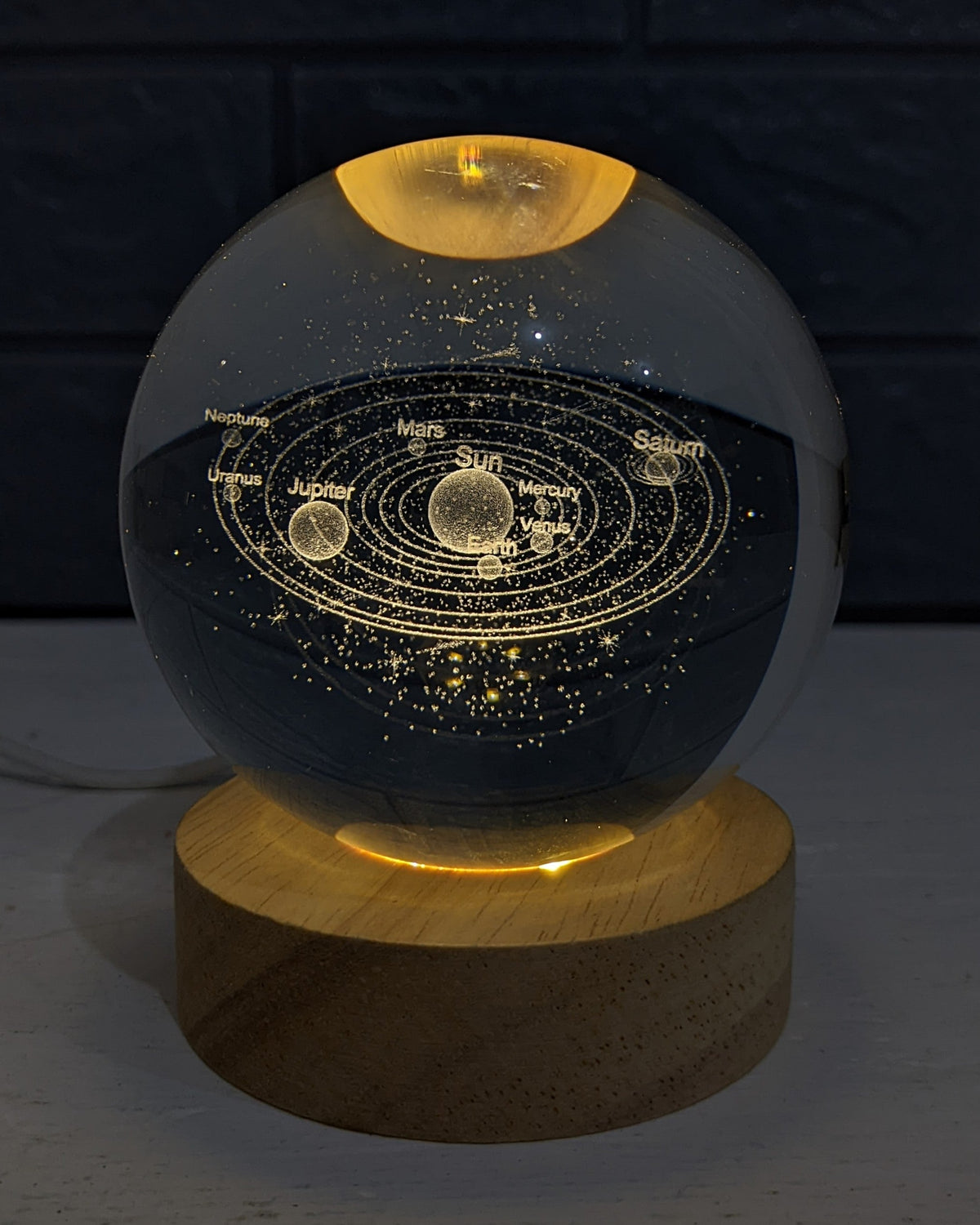 Kit c/ 4 Esferas Galaxy em Cristal - Frete GRÁTIS